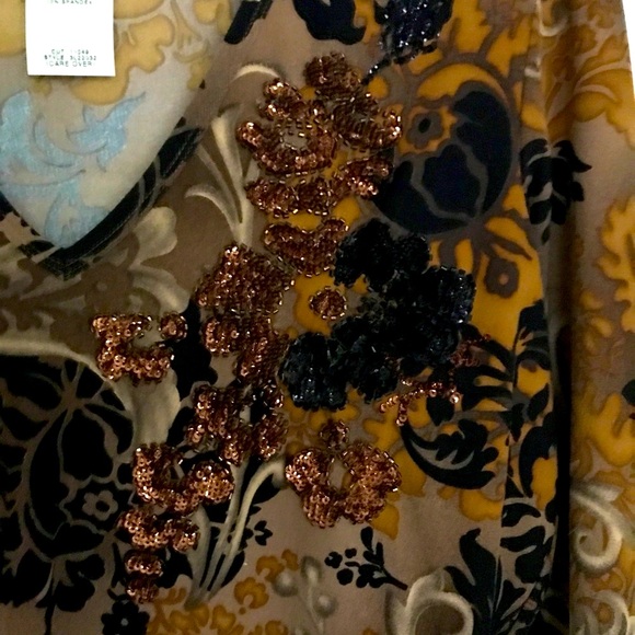 NWOT Karen Kane Sequin V-Neck Top Los Angeles - Picture 3 of 6